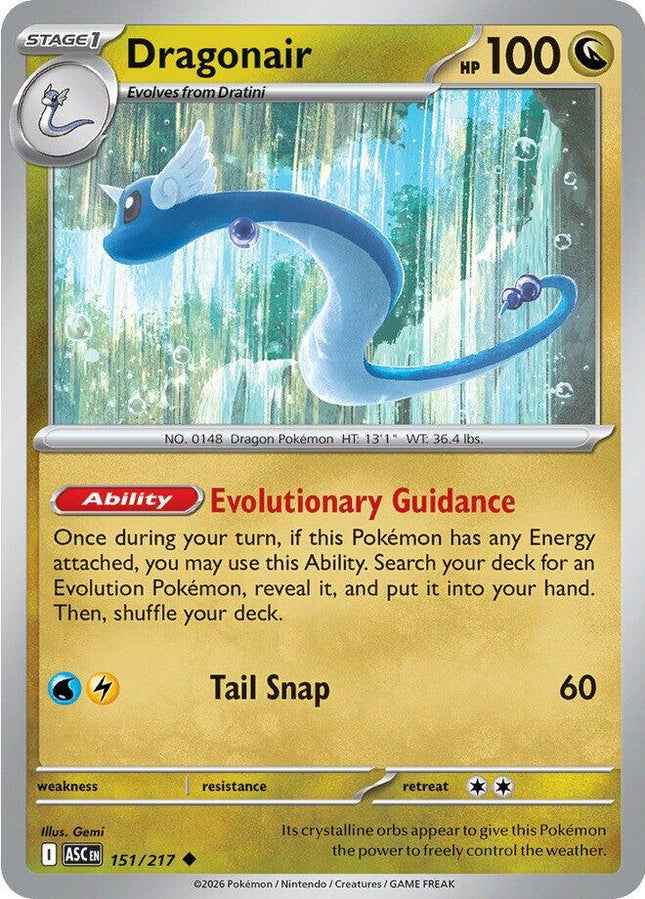 Dragonair 151/217 Non-Holo Ascended Heroes Pokemon Card