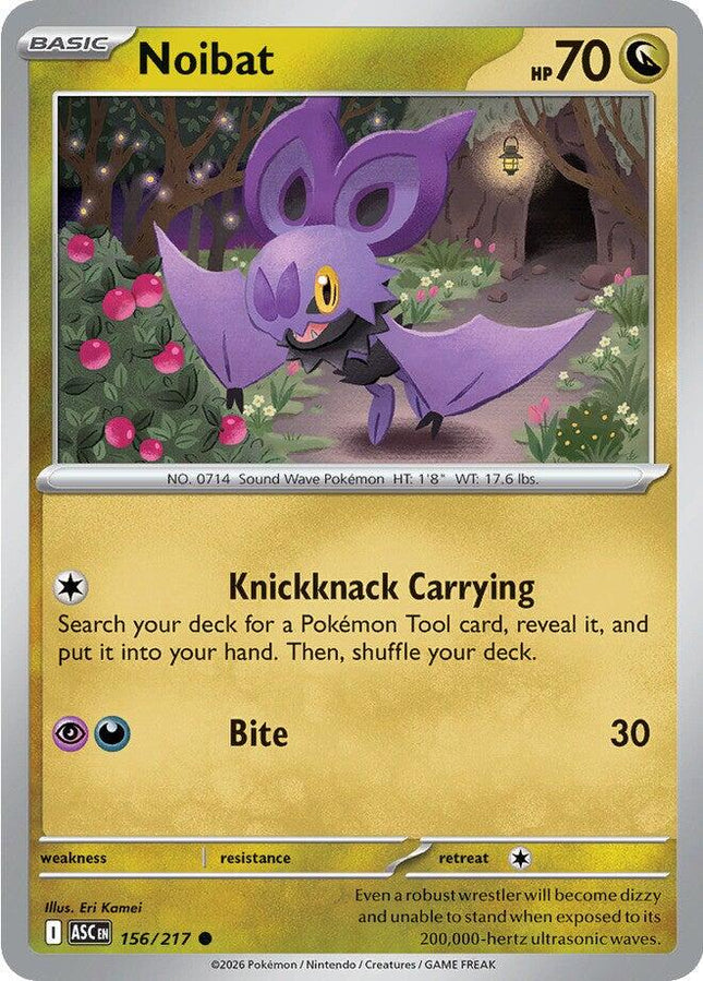 Noibat 156/217 Non-Holo Ascended Heroes Pokemon Card