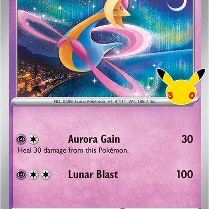 Cresselia 074/128 Anniversary Holo 30th Celebration Pokemon Card