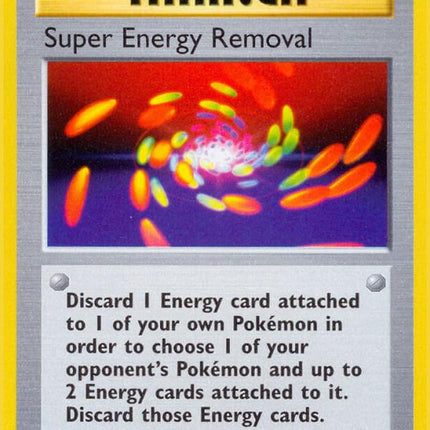 Super Energy Removal 79/102 Rare Base Set 1st Edition Pokemon Card