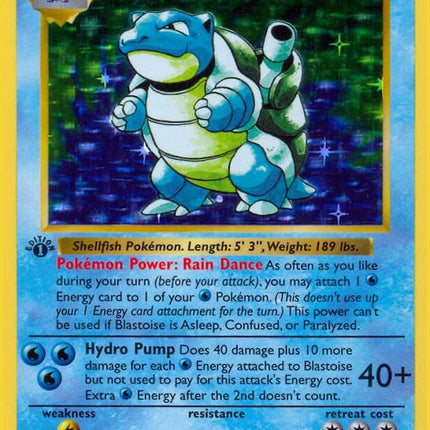 Blastoise 2/102 Holo Rare Base Set 1st Edition Pokemon Card