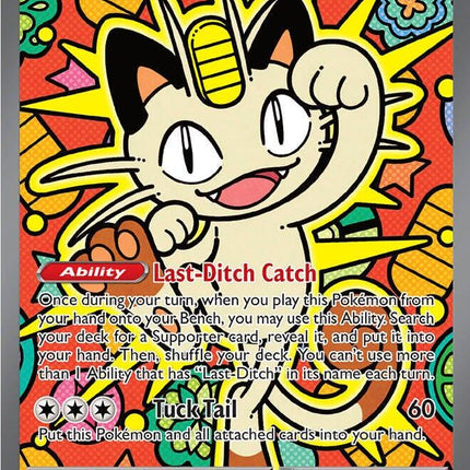 Meowth ex 121/088 Special Illustration Rare Perfect Order Pokemon Card