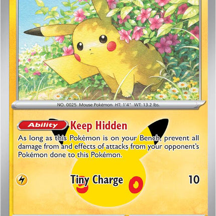 Pikachu 033/128 Pikachu 11/30 Anniversary Holo 30th Celebration Pokemon Card