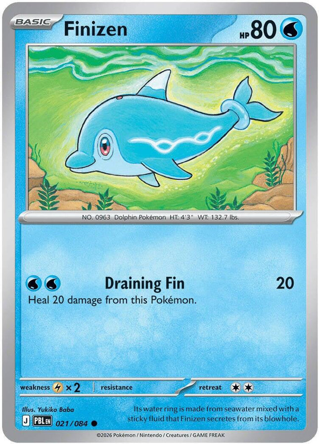 Finizen 021/084 Reverse Holo Pitch Black Pokemon Card