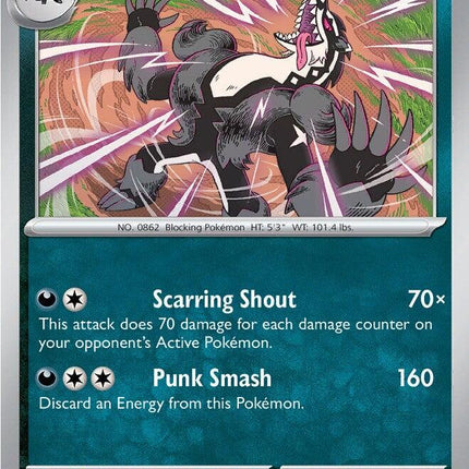 Galarian Obstagoon 132/217 Energy Pattern Reverse Holo Ascended Heroes Pokemon Card