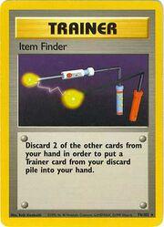 Item Finder 74/102 Rare Base Set Unlimited Pokemon Card