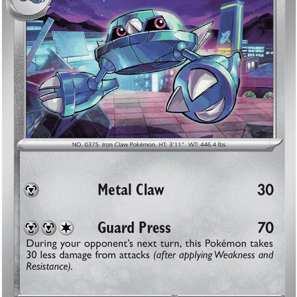 Metang 060/086 Reverse Holo Chaos Rising Pokemon Card