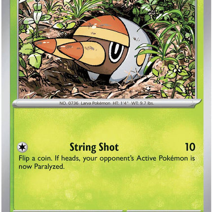 Grubbin 002/084 Reverse Holo Pitch Black Pokemon Card
