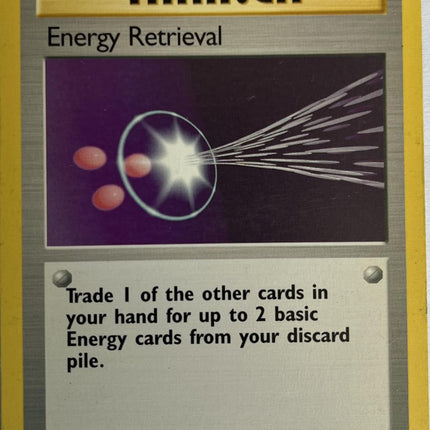 Energy Retrieval 81/102 Uncommon Base Set 4th Print 1999–2000 Pokemon Card