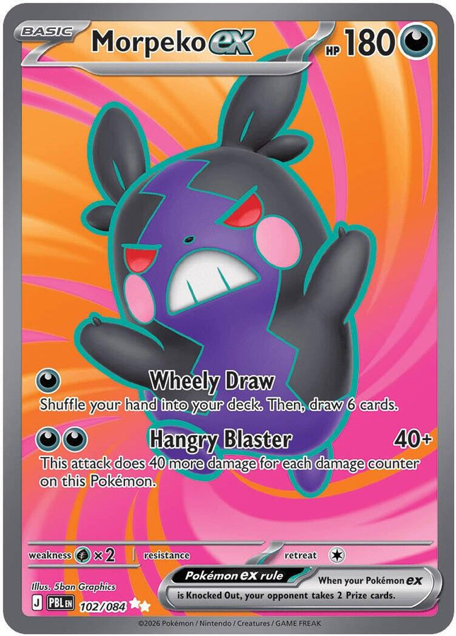 Morpeko ex 102/084 Ultra Rare Pitch Black Pokemon Card