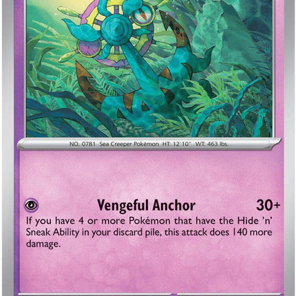 Dhelmise 039/084 Reverse Holo Pitch Black Pokemon Card