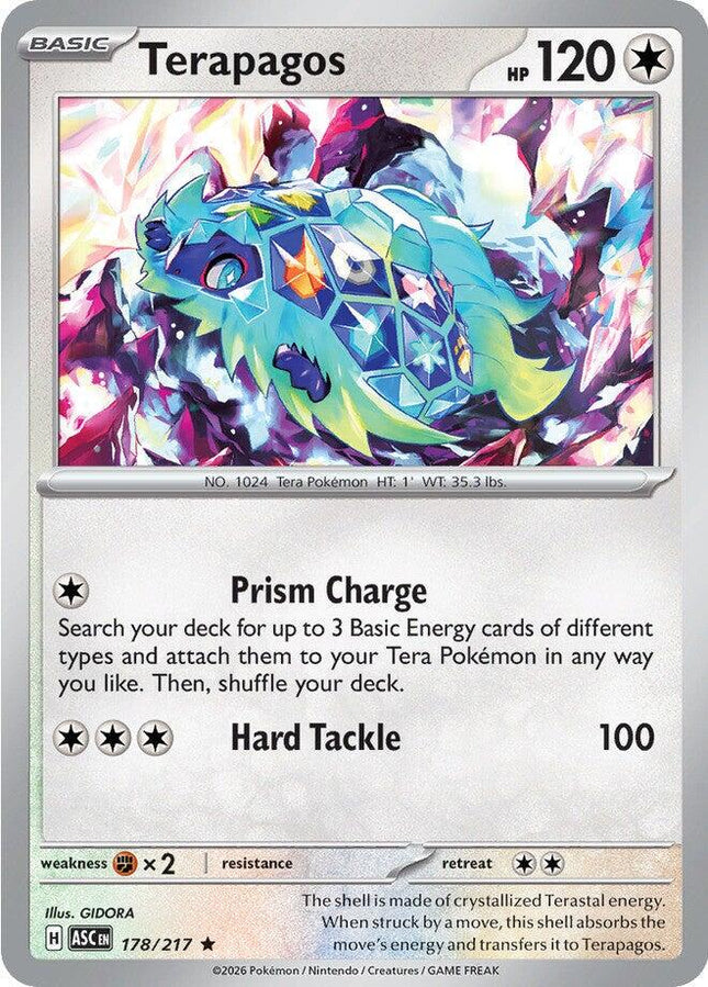 Terapagos 178/217 Holo Ascended Heroes Pokemon Card