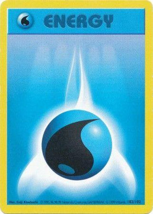 Water Energy 102/102 Energy Base Set Shadowless Pokemon Card