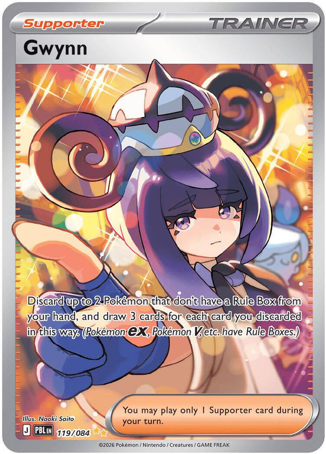 Gwynn 119/084 Special Illustration Rare Pitch Black Pokemon Card