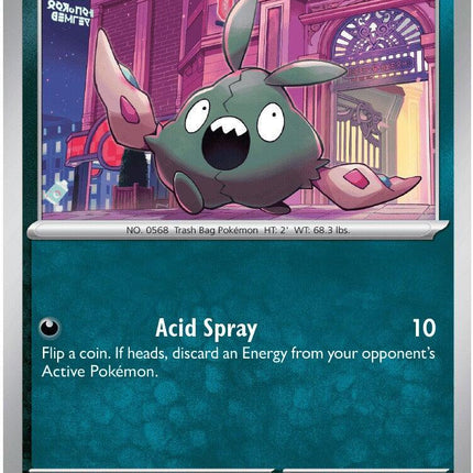 Trubbish 056/086 Reverse Holo Chaos Rising Pokemon Card