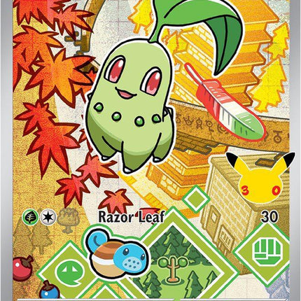 Chikorita MEP 046 First Partner Series 2 30th Anniversary Holo Promo Pokemon Card