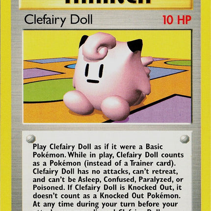 Clefairy Doll 70/102 Rare Base Set 4th Print 1999–2000 Pokemon Card