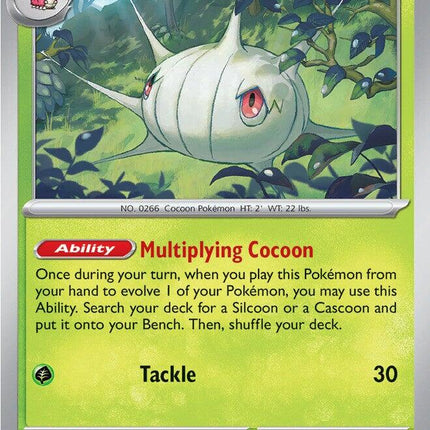 Silcoon 012/217 Love Ball Reverse Holo Ascended Heroes Pokemon Card