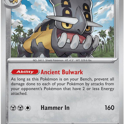 Bastiodon 062/084 Non-Holo Pitch Black Pokemon Card