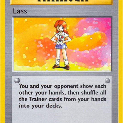 Lass 75/102 Rare Base Set 1st Edition Pokemon Card