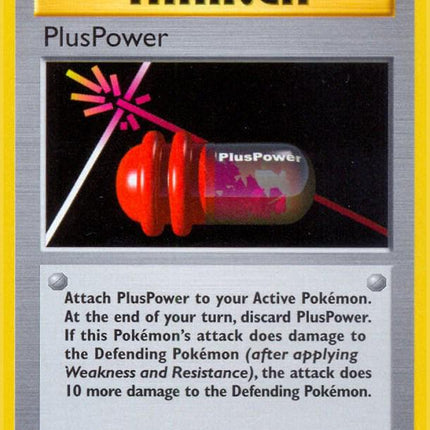 PlusPower 84/102 Uncommon Base Set 1st Edition Pokemon Card