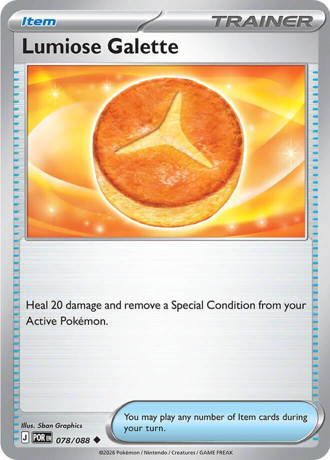 Lumiose Galette 078/088 Reverse Holo Perfect Order Pokemon Card