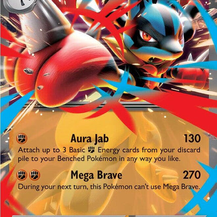 Mega Lucario ex 113/217 Double Rare Ascended Heroes Pokemon Card