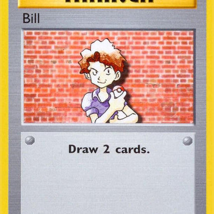 Bill 91/102 Common Base Set 1st Edition Pokemon Card
