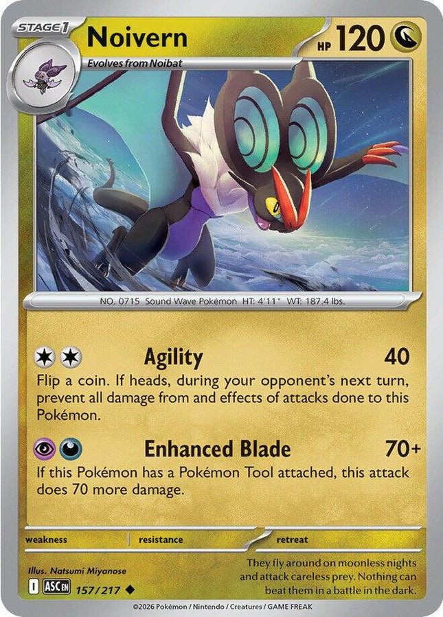 Noivern 157/217 Non-Holo Ascended Heroes Pokemon Card