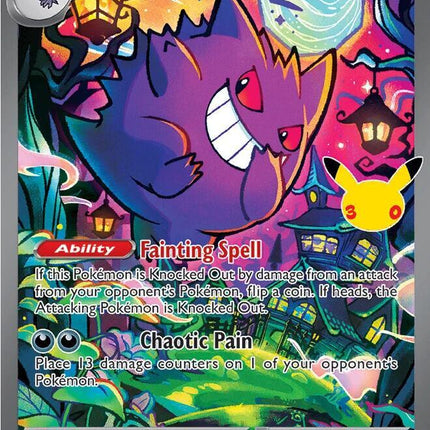 Gengar ex 154/128 Special Illustration Rare 30th Celebration Pokemon Card