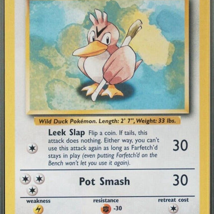 Farfetch'd 27/102 Uncommon Base Set 4th Print 1999–2000 Pokemon Card