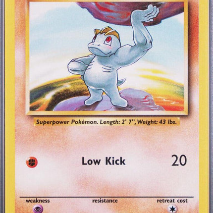 Machop 52/102 Common Base Set 4th Print 1999–2000 Pokemon Card