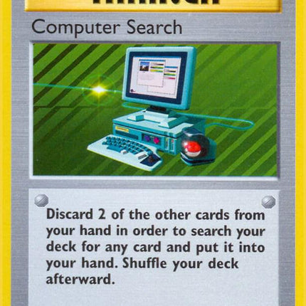 Computer Search 71/102 Rare Base Set 1st Edition Pokemon Card