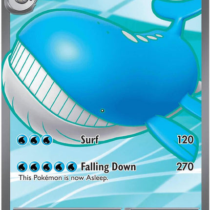 Wailord ex 097/084 Ultra Rare Pitch Black Pokemon Card