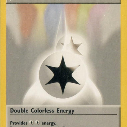 Double Colorless Energy 96/102 Uncommon Base Set 4th Print 1999–2000 Pokemon Card