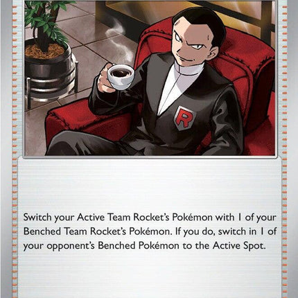 Team Rocket's Giovanni 204/217 Reverse Holo Ascended Heroes Pokemon Card