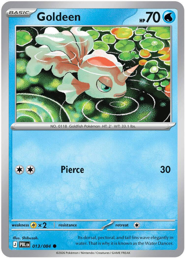 Goldeen 013/084 Reverse Holo Pitch Black Pokemon Card