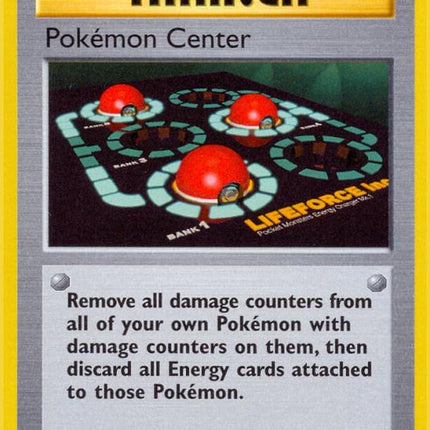 Pokémon Center 85/102 Uncommon Base Set 1st Edition Pokemon Card