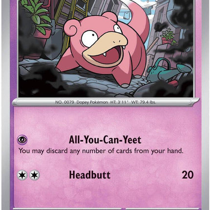 Slowpoke 029/084 Reverse Holo Pitch Black Pokemon Card