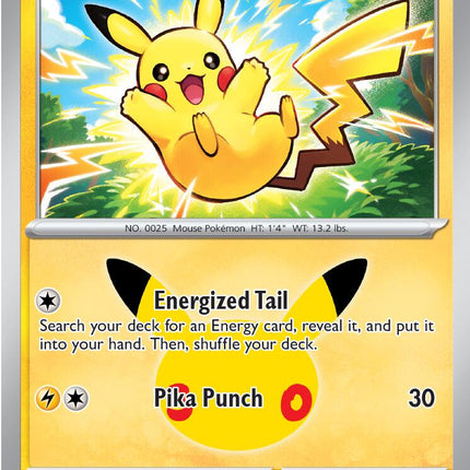 Pikachu 037/128 Pikachu 15/30 Anniversary Holo 30th Celebration Pokemon Card