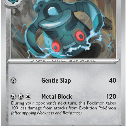 Bronzong 064/084 Reverse Holo Pitch Black Pokemon Card
