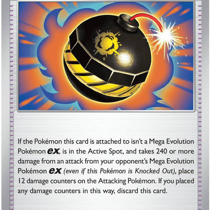 Tremendous Bomb 082/084 Reverse Holo Pitch Black Pokemon Card