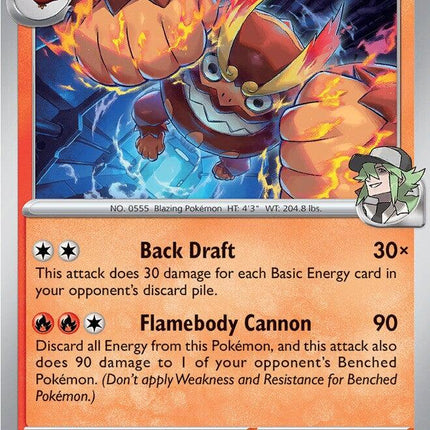 N's Darmanitan 033/217 Energy Pattern Reverse Holo Ascended Heroes Pokemon Card