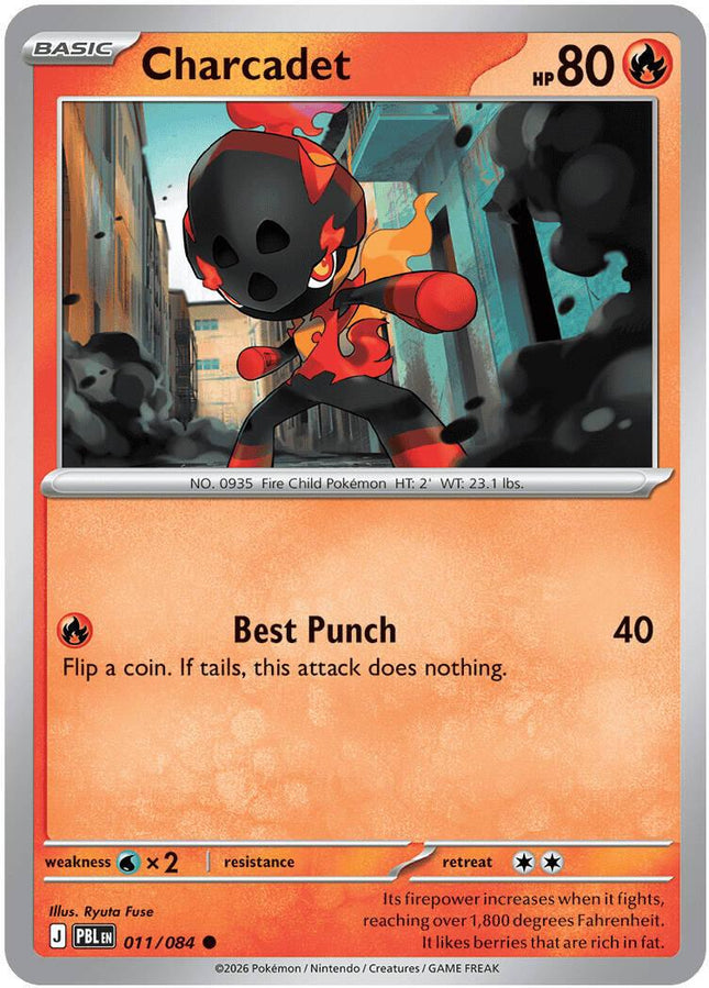 Charcadet 011/084 Reverse Holo Pitch Black Pokemon Card