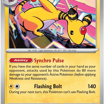 Ampharos 029/086 Build & Battle Non-Holo Chaos Rising Pokemon Card