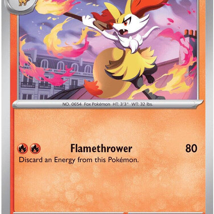Braixen 012/086 Reverse Holo Chaos Rising Pokemon Card