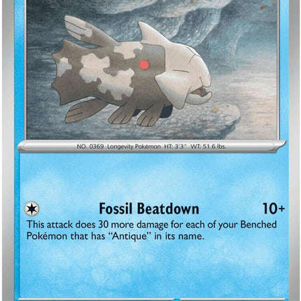Relicanth 017/084 Reverse Holo Pitch Black Pokemon Card