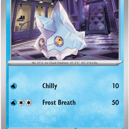 Bergmite 023/086 Reverse Holo Chaos Rising Pokemon Card