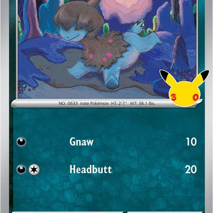 Deino 097/128 Anniversary Holo 30th Celebration Pokemon Card