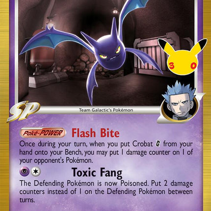 Crobat G 47/127 30th Anniversary Classic Collection Holo 30th Celebration Pokemon Card